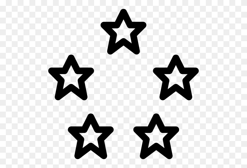 512x512 Значок Звезды Оценить Png - Звездный Узор Png