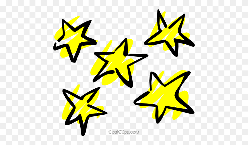 480x434 Stars Royalty Free Vector Clip Art Illustration - Stars And Planets Clipart