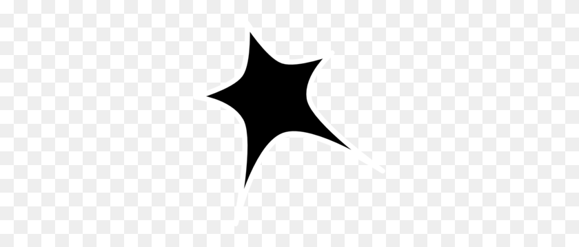 279x299 Stars Vector Black And White - Shooting Star Clipart