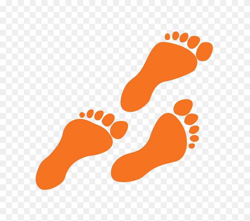 683x683 Comience A Caminar Clipart - Footsteps Clipart