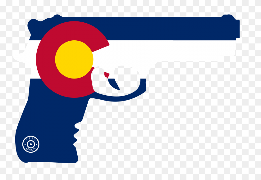 1800x1200 Штат Колорадо Наклейка С Поправкой На Окошко С Пистолетом - Флаг Колорадо Png