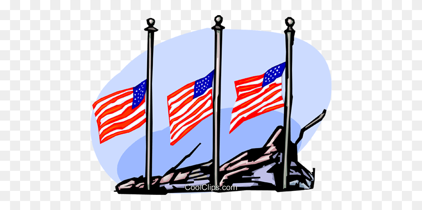 480x358 Statement Flag Clipart American Flag - American Flag Clip Art PNG