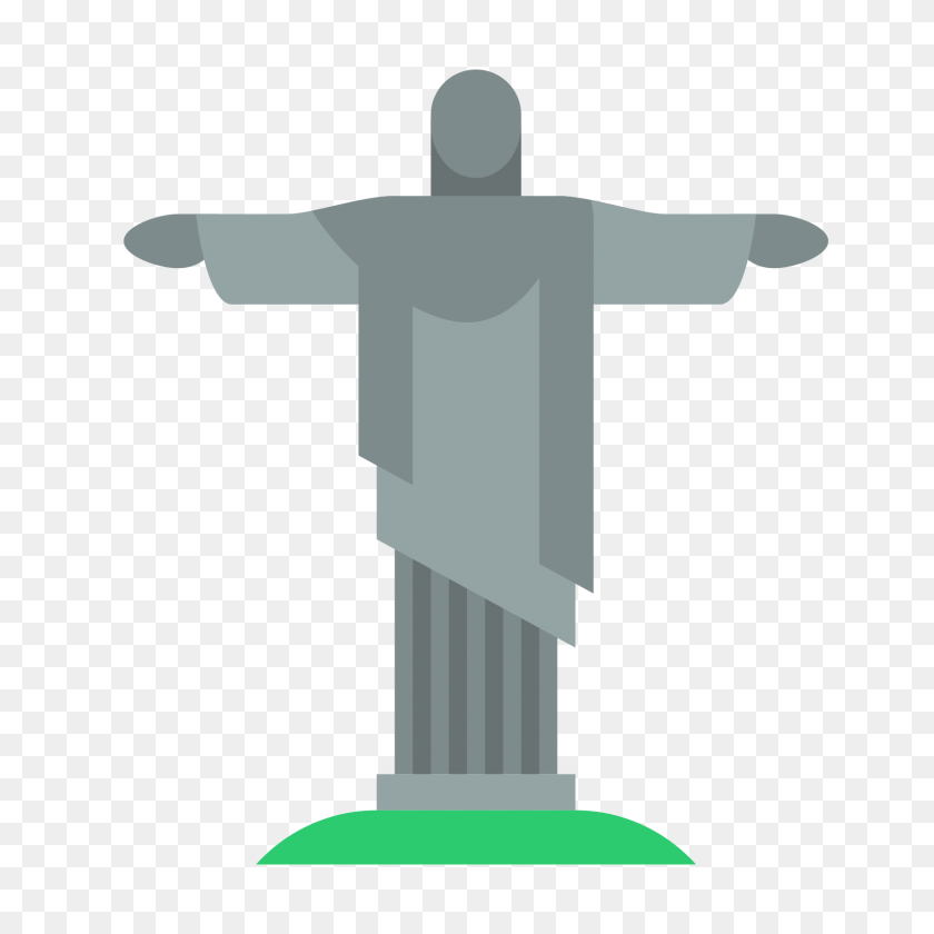 1600x1600 Statue Of Christ The Redeemer Icon - Statue PNG