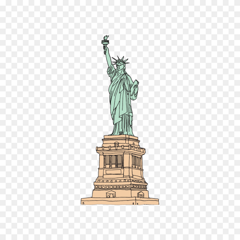 1200x1200 Statue Of Liberty - Greek Statue PNG