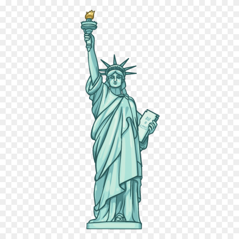 1024x1024 Statue Of Liberty Clip Art - New York Clipart