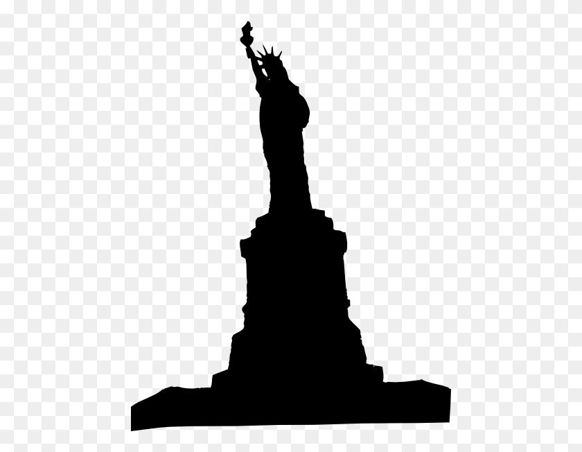 462x592 Statue Of Liberty Clip Art Free Vector - Statue Clipart
