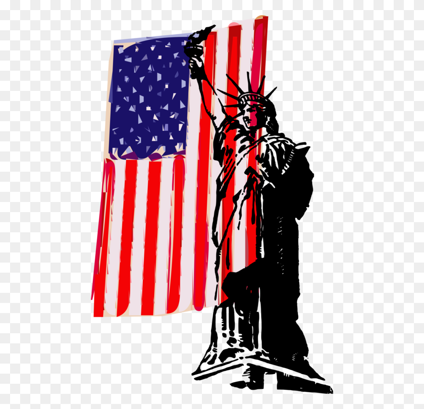 480x750 Estatua De La Libertad De La Bandera De Los Estados Unidos Dibujo De Artes Visuales - Estatua De La Libertad De Imágenes Prediseñadas Gratis