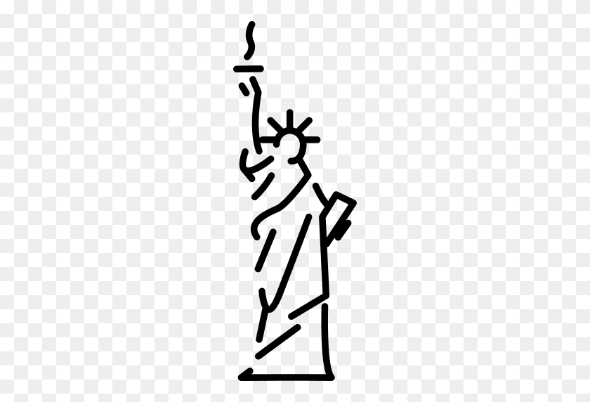 512x512 Statue Of Liberty Png Icon - Statue Of Liberty Black And White Clipart