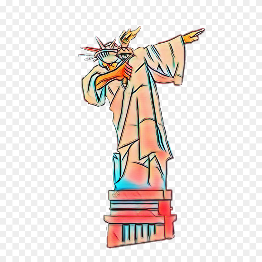 1024x1024 Statueofliberty Estatua De La Libertad Rojo Magiceffect Picsa - Estatua De La Libertad De Imágenes Prediseñadas