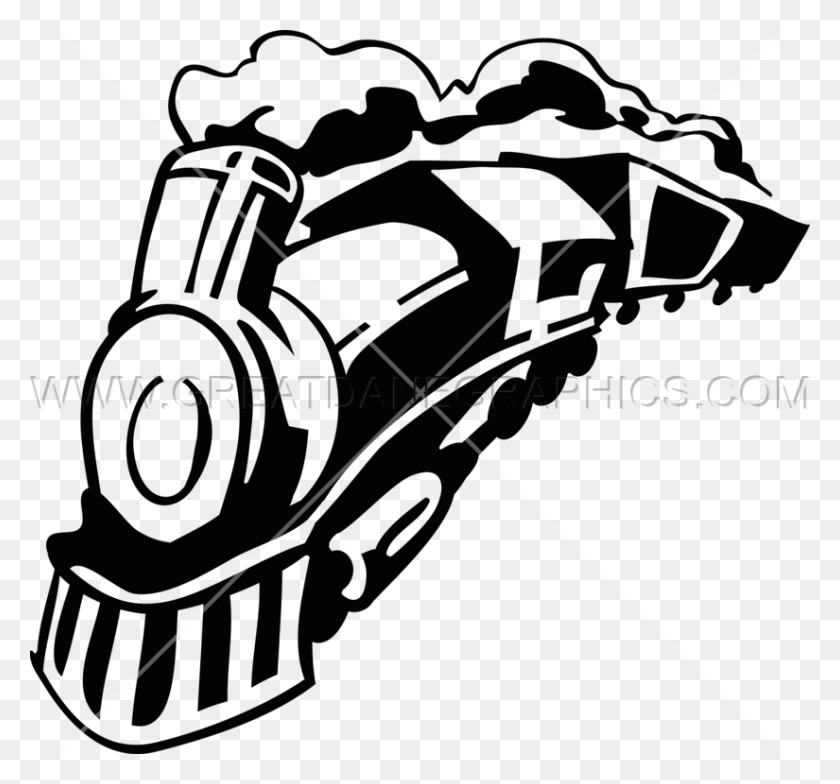 825x766 Steam Engine Production Ready Artwork For T Shirt Printing - Steam Train Clipart