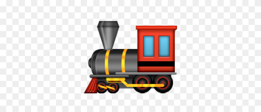 300x300 Emojis De Locomotora De Vapor !!! Emoji, Tren Emoji, Tren - Imágenes Prediseñadas De Tren De Vapor