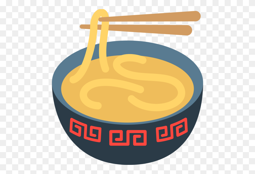 512x512 Steaming Bowl Emoji - Ramen PNG