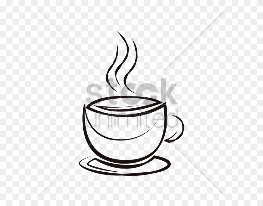 Steaming Hot Cup Vector Image - Coffee Cup With Steam Clipart