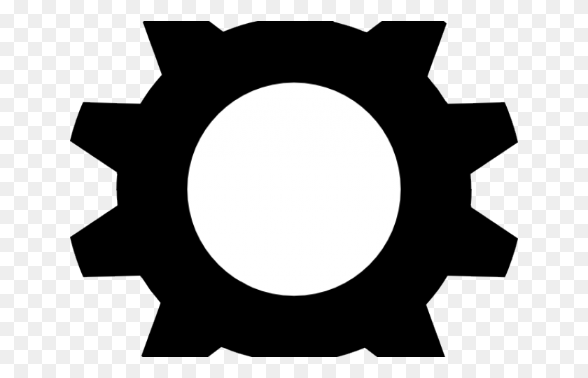 640x480 Steampunk Clipart Machine Gear - Gear Clipart Blanco Y Negro