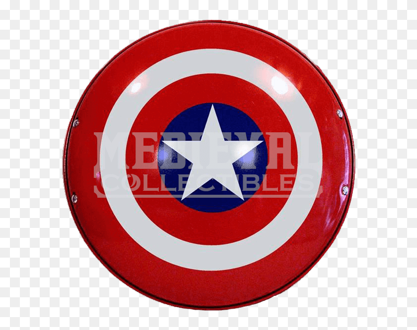 606x606 Steel Captain America Shield - Captain America Shield PNG