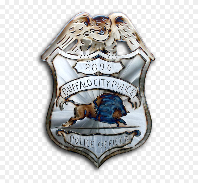 533x715 Steel Crazy Iron Art Badges - Police Badge PNG