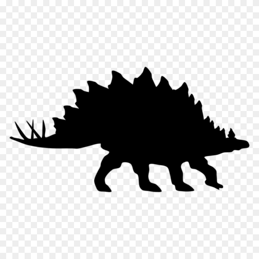 800x800 Stegosaurus Clip Art - Stegosaurus Clipart Black And White