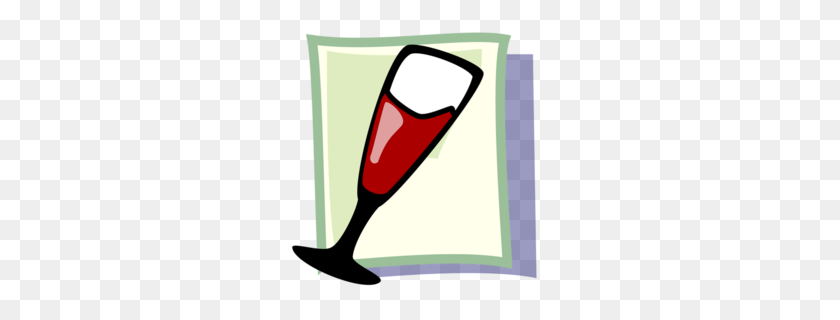 260x260 Stemware Clipart - Wine Glass Cheers Clipart