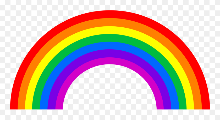 1280x657 Stencils Rainbow, Rainbow Colors - Unicorn Clipart Transparent