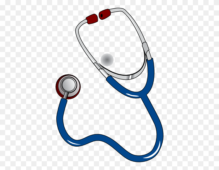 414x594 Stethoscope Clip Art - Stethoscope With Heart Clipart