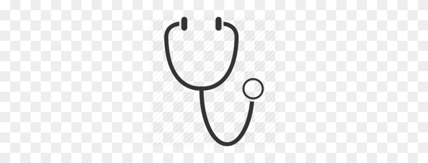 260x260 Stethoscope Clipart - Doctor Clipart Free