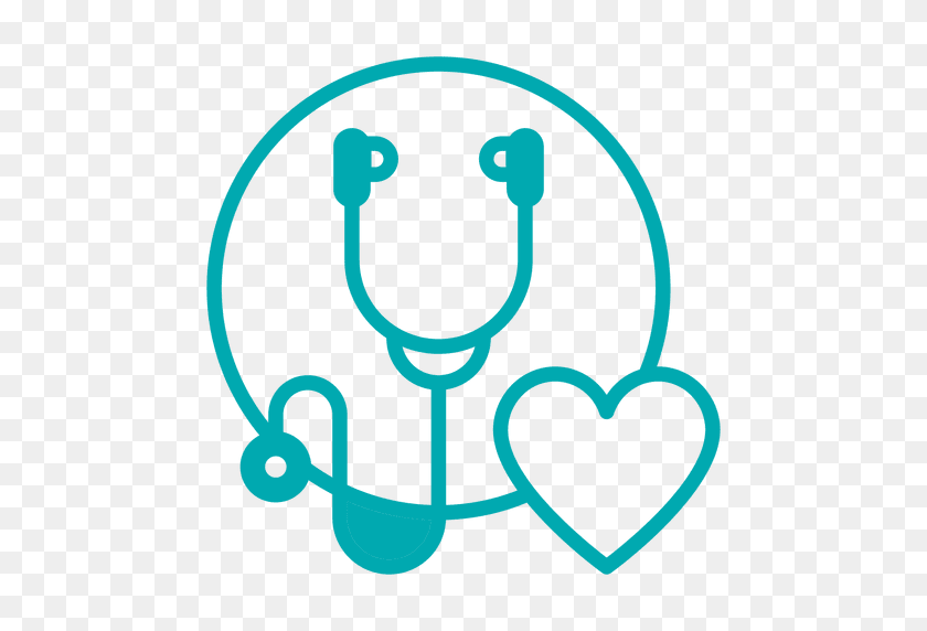 512x512 Stethoscope Icon - Stethoscope With Heart Clipart