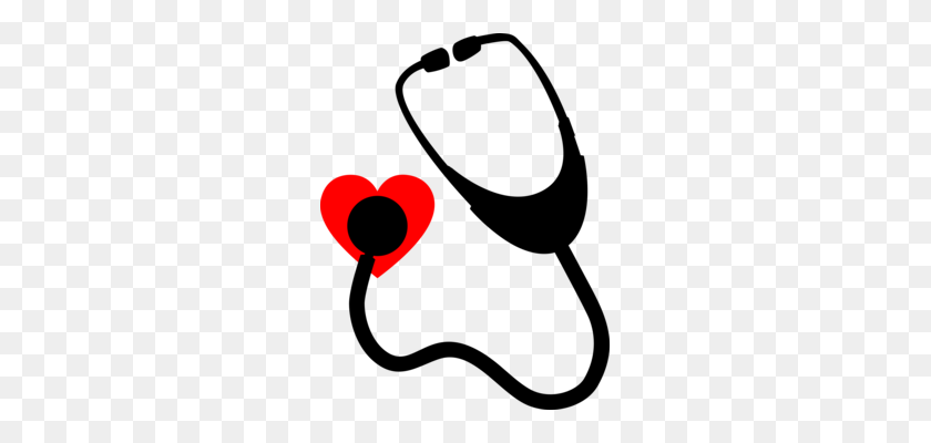261x340 Estetoscopio De La Medicina Del Corazón De Iconos De Equipo De Enfermería - Médico Corazón De Imágenes Prediseñadas