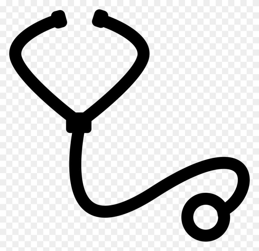 980x946 Stethoscope Png Icon Free Download - Stethoscope Clipart Black And White