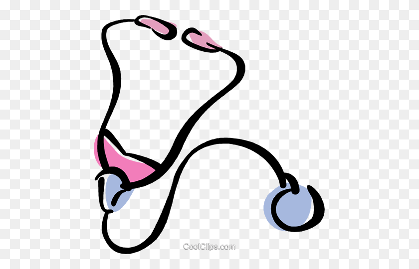 463x480 Stethoscope Royalty Free Vector Clip Art Illustration - Stethoscope Clipart
