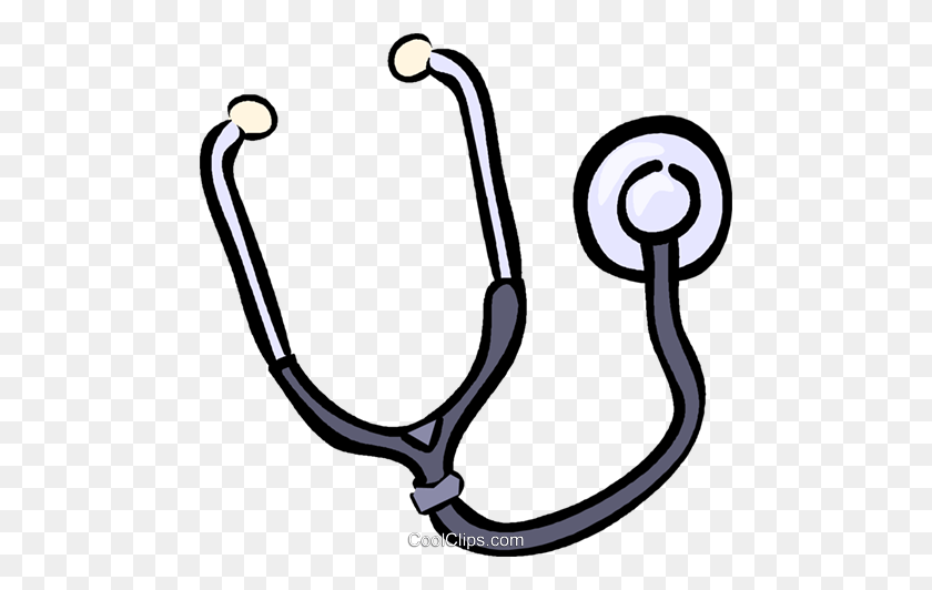 480x472 Stethoscope Royalty Free Vector Clip Art Illustration - Stethoscope Clipart Transparent