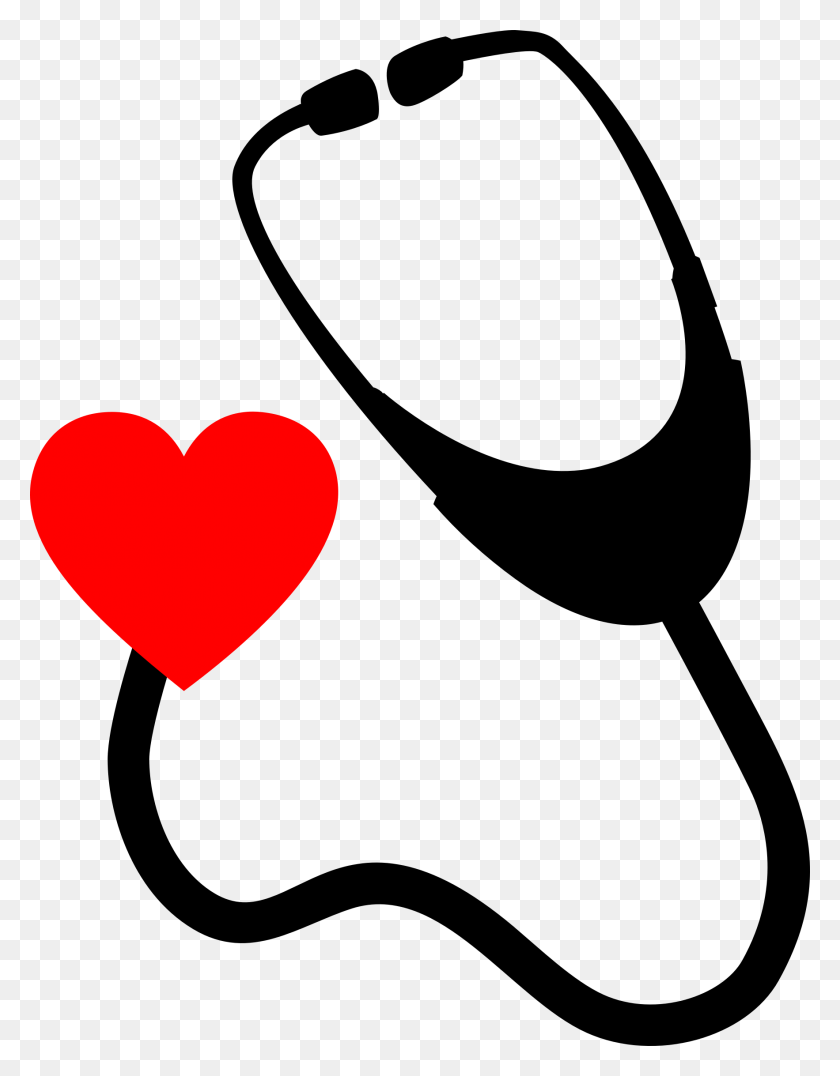 1766x2302 Stethoscope With Heart Attached Vector Clipart Image - Stethoscope Pictures Free Clip Art