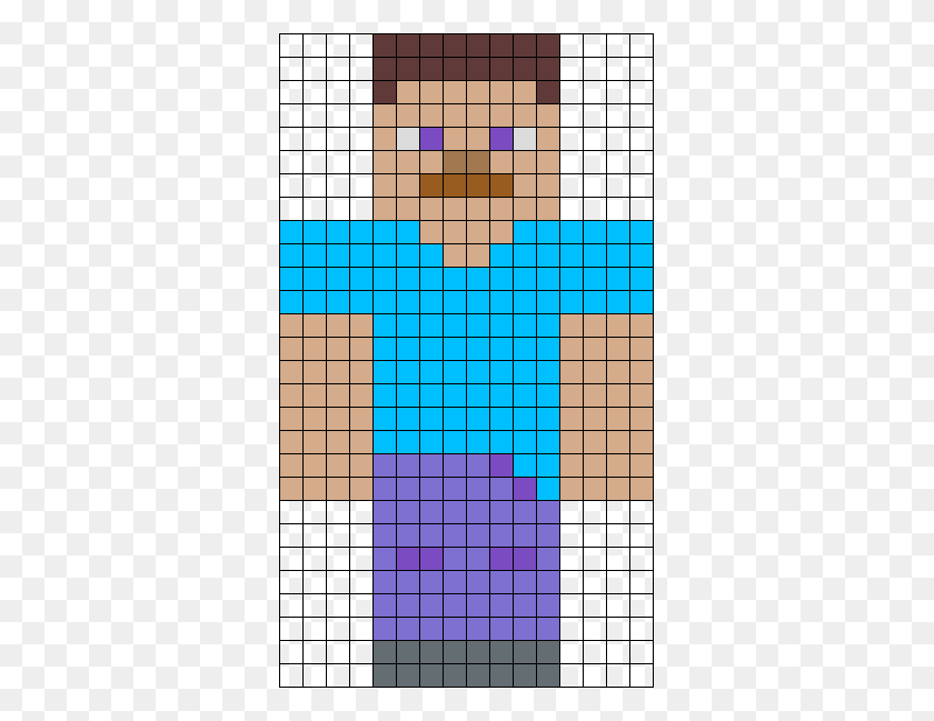 Steve From Minecraft Grid Paper PNG Stunning Free Transparent Png