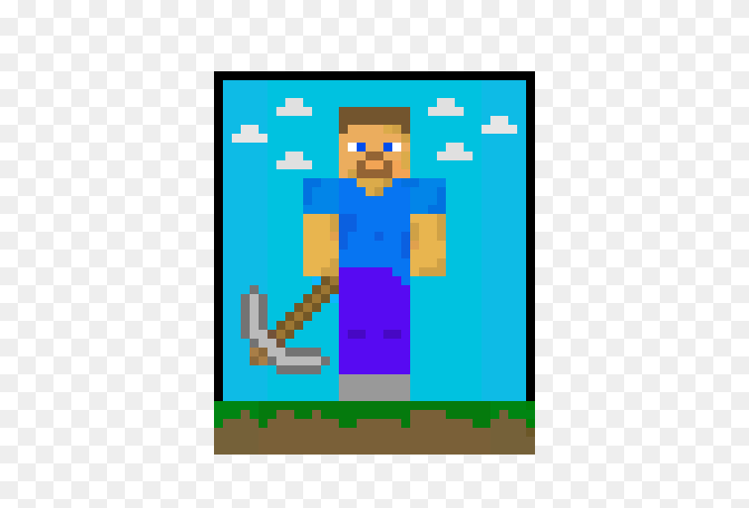 500x510 Steve Minecraft Pixel Art Maker - Steve Minecraft PNG