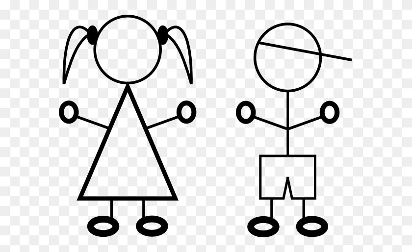 600x454 Stick Family With Kids Images Картинки - Stick Family Clipart
