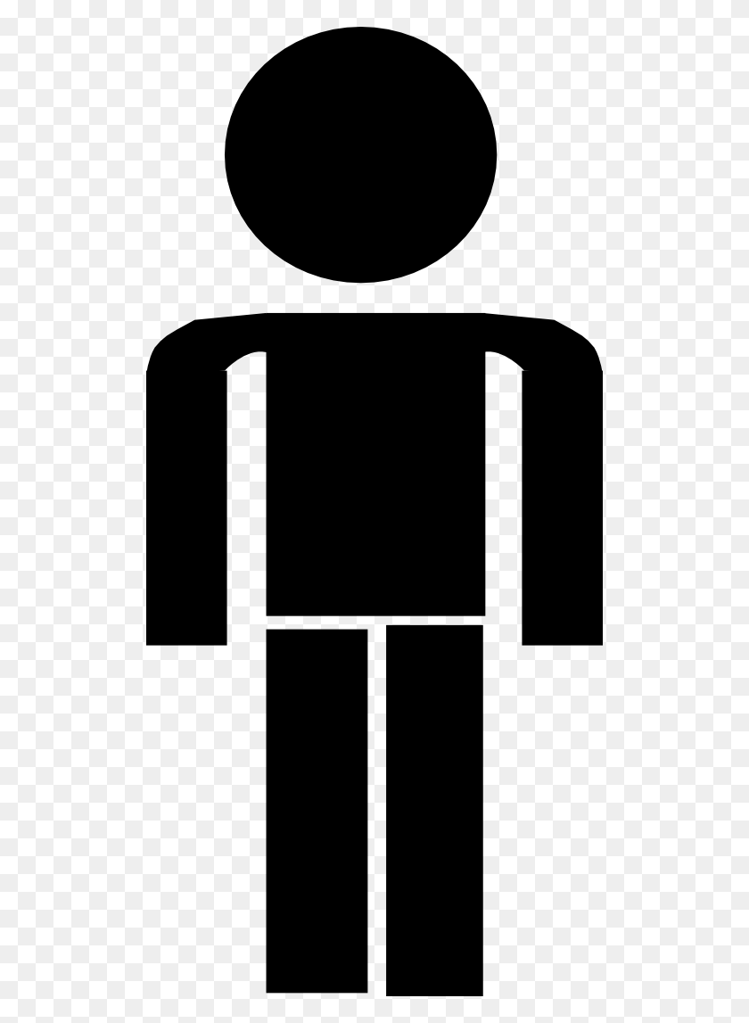 512x1087 Stick Figure Clipart Look At Stick Figure Clip Art Images - Man Clipart Black And White