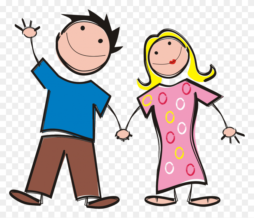 2331x1978 Stick Figure Couple Icons Png - Couple PNG