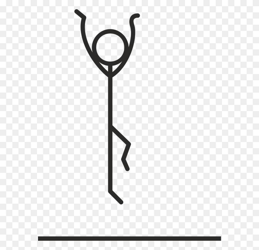 594x750 Stick Figure Dance Drawing Computer Icons Jumping - Stick Figure Clip Art Black And White