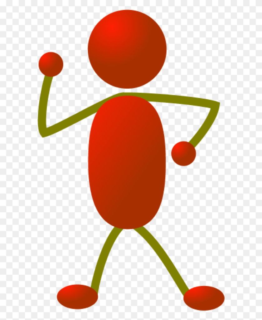 600x965 Stick Man Clip Art - Person Pointing Clipart