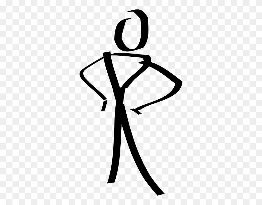 330x598 Stick Man Png Clip Arts For Web - Bad Guy Clipart