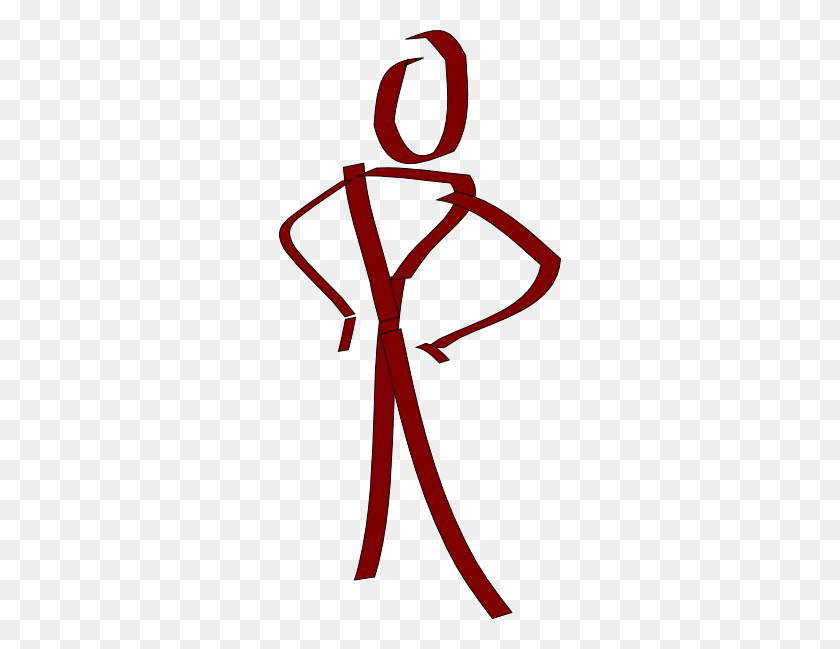 282x589 Stick Person Standing Clipart - Person Standing Clipart