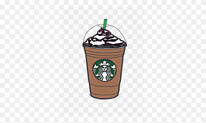 332x443 Sticker Cute Tumblr Starbucks Coffee Frappuccino Follow - Starbucks Coffee Clipart