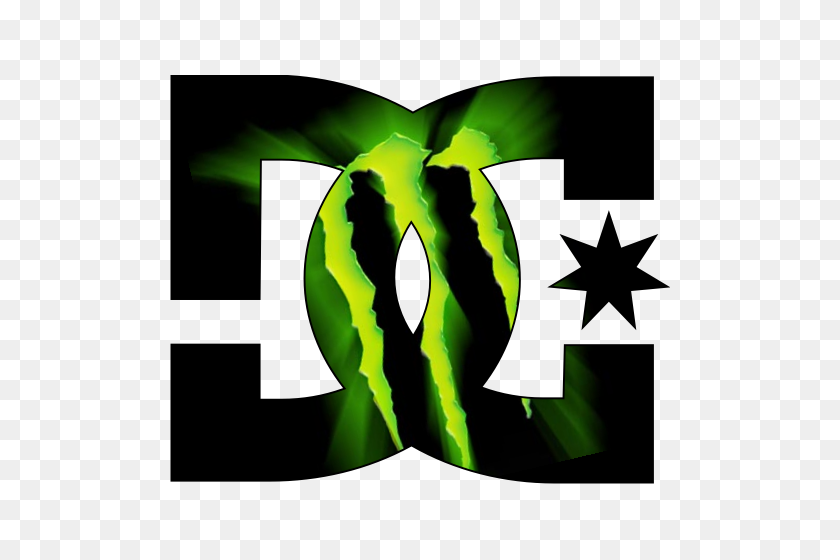 500x500 Sticker Et Autocollant Dc Shoes Monster Energy Monster - Monster Energy Logo PNG