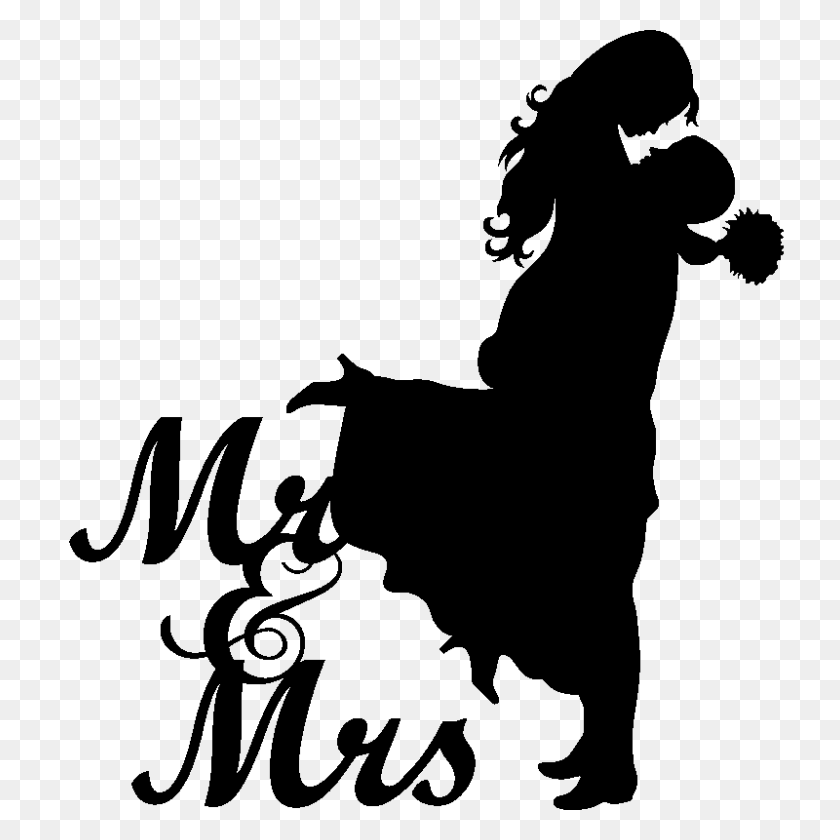 800x800 Sticker Mariage Mr Mrs Cutting Wedding - Wedding Clipart Designs