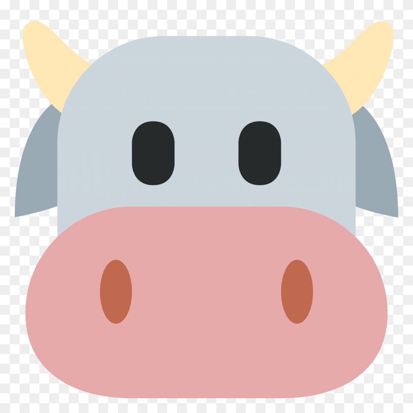 2048x2048 Sticker Timeline Cow Face - Cow Face PNG