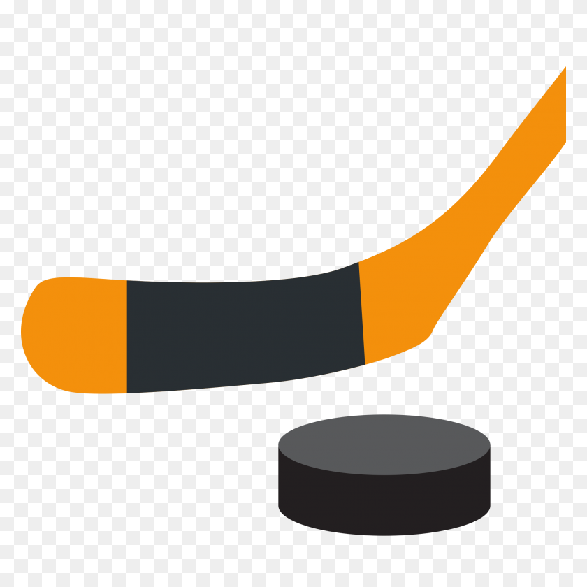 2048x2048 Sticker Timeline Ice Hockey Stick And Puck - Hockey Puck Clipart