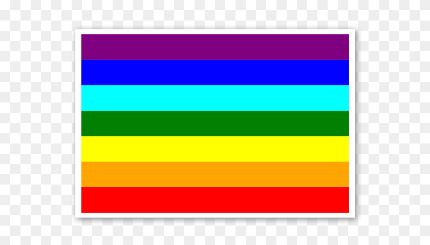 600x418 Stickerapp - Bandera Del Arco Iris Png