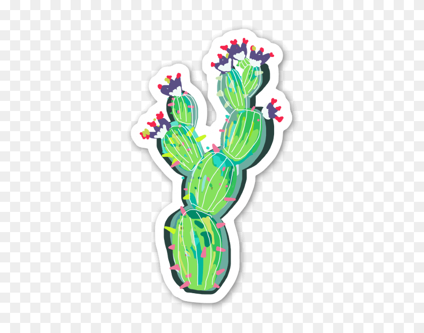 376x600 Stickerapp - Acuarela Cactus Png