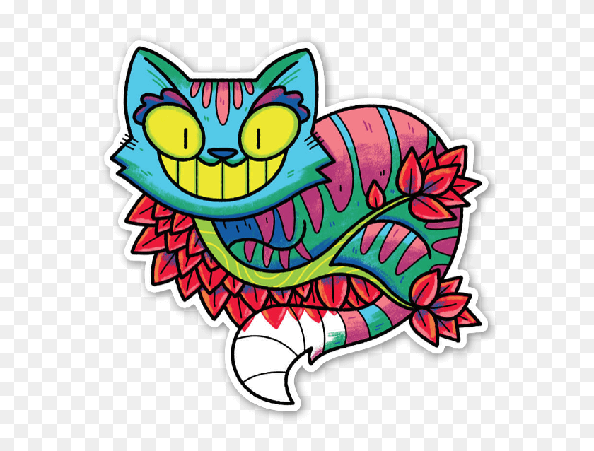 600x578 Stickerapp - Cheshire Cat PNG