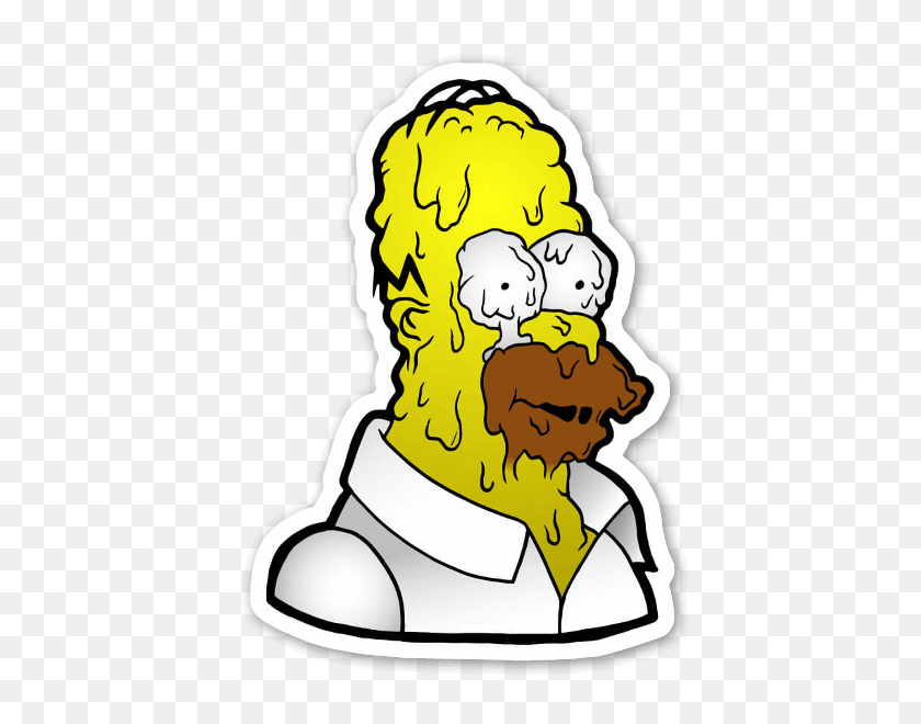 437x600 Stickerapp - Homer Simpson Png