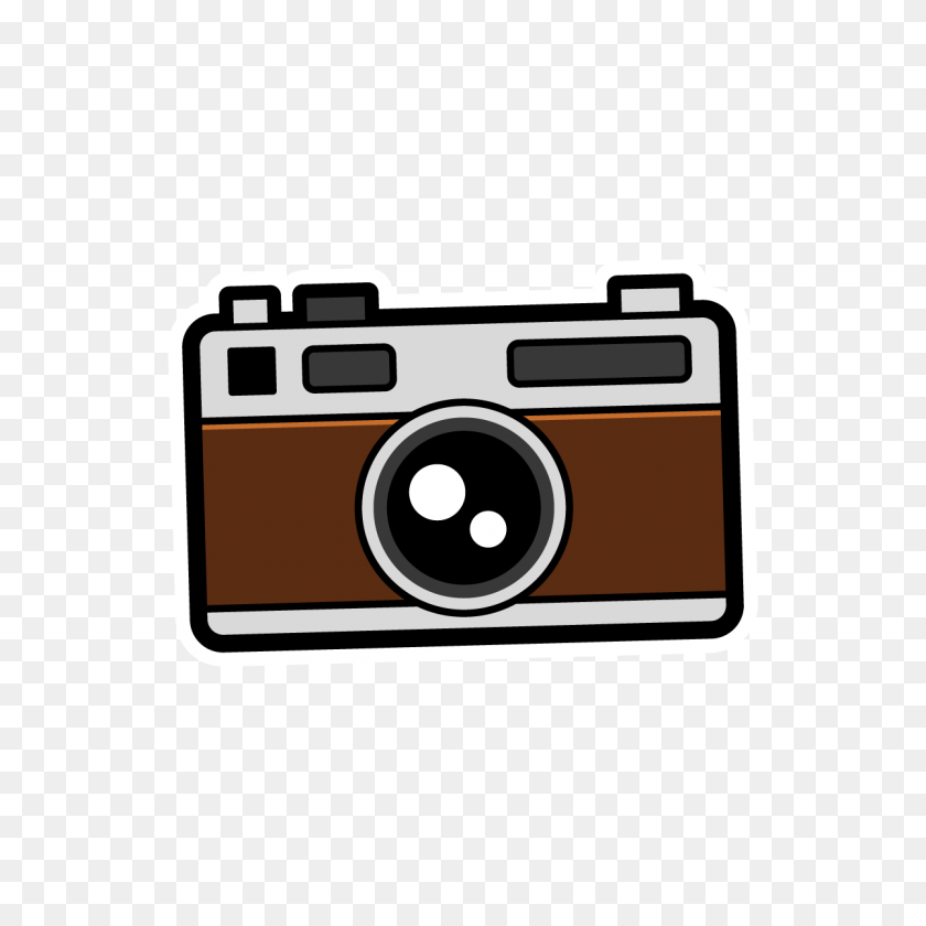 1200x1200 Stickerpop Flamino Floatie - Old Camera PNG